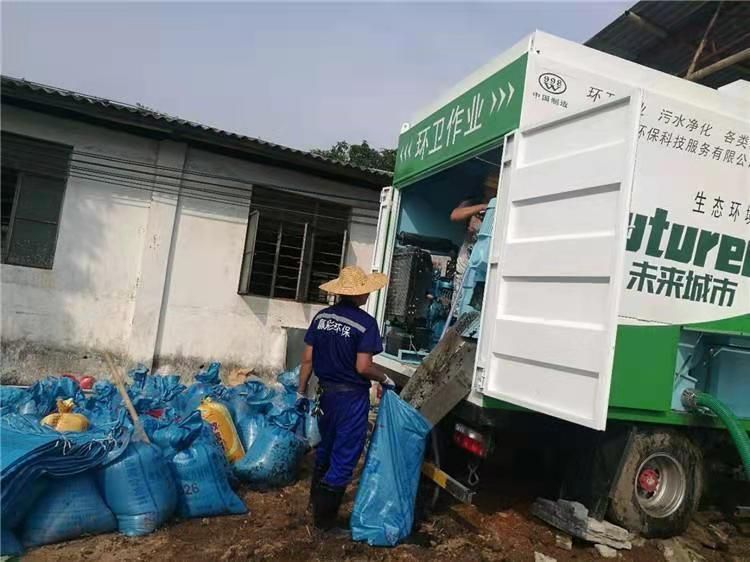 阿合奇工业污泥压干处理